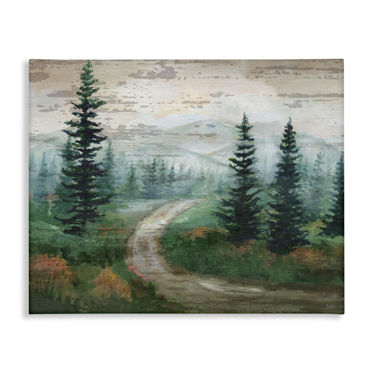 Stupell Industries Path Through Wilderness Canvas Wall Art Design by Nan